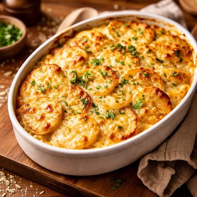 Image of Easy Creamy Scalloped Potatoes Cheese Optional