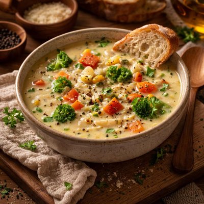 Image of Easy Creamy Vegetable Soup