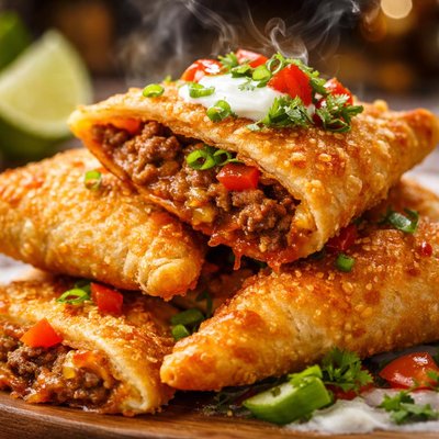 Image of Easy Crispy Taco Turnovers