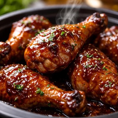 Image of Easy Crock Pot Barbecue Chicken Legs