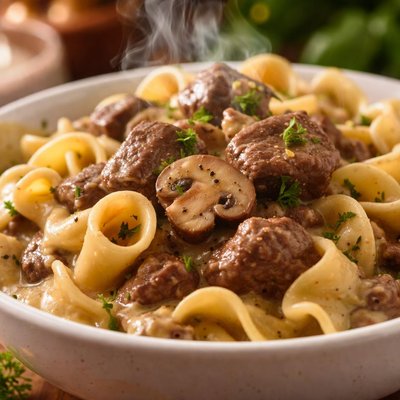 Image of Easy Crock Pot Beef Stroganoff