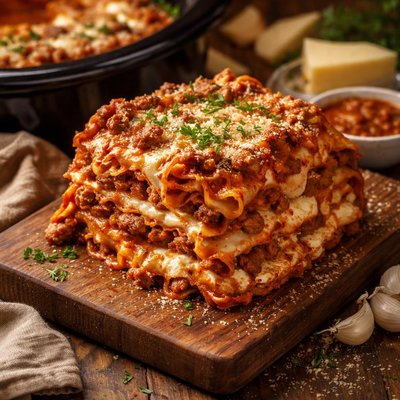 Image of Easy Crock Pot Lasagna