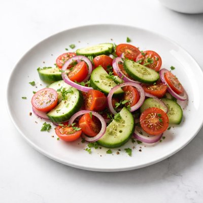 Image of Easy Cucumber Tomato and Onion Salad