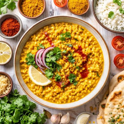 Image of Easy Curried Yellow Dal Yellow Split Peas