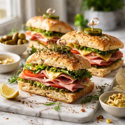 Image of Easy Delicious Ham and Dijon Sandwiches