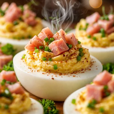 Image of Easy Deviled Eggs Ham