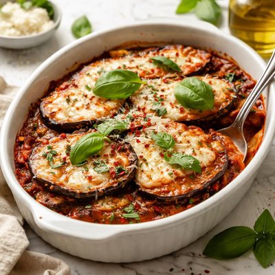 Image of Easy Eggplant Aubergine Parmigiana