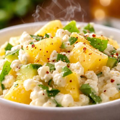 Image of Easy Elegant Cottage Cheese and Pineapple Salad