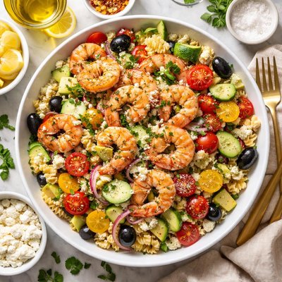 Image of Easy Elegant Shrimp Pasta Salad