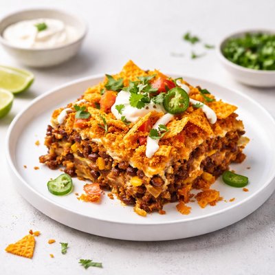 Image of Easy Enchilada Casserole with Doritos