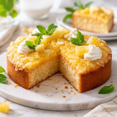 Image of Easy Fat Free Pineapple Cake