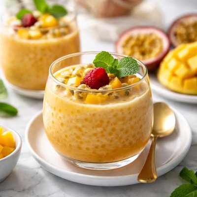 Image of Easy Fruit Juice Tapioca Pudding