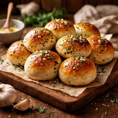 Image of Easy Garlic Herb Rolls