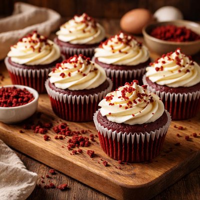 Image of Easy Gluten Free Red Velvet Cupcakes