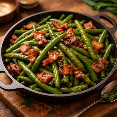 Image of Easy Green Beans with Bacon