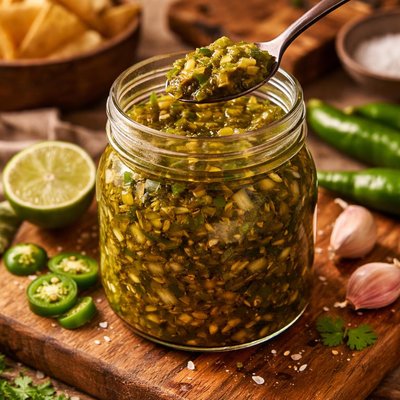 Image of Easy Green Chilli Relish