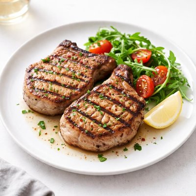 Image of Easy Grilled Broiled Pork Chops