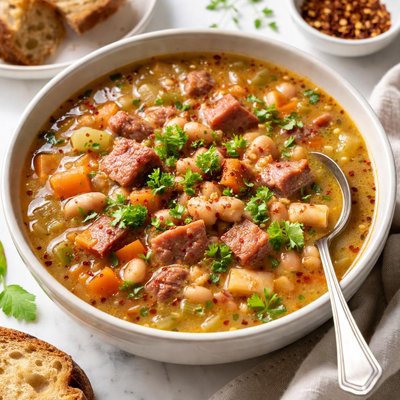 Image of Easy Ham and Bean Soup