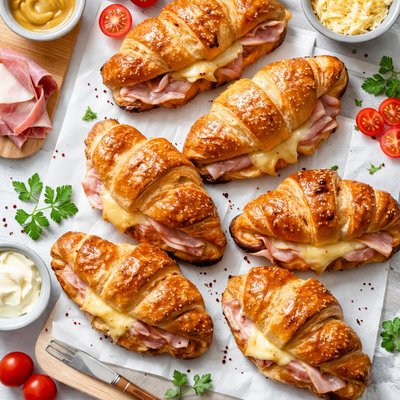 Image of Easy Ham and Cheese Croissants