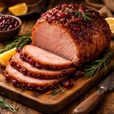 Image of Easy Ham with Cranberry Glaze