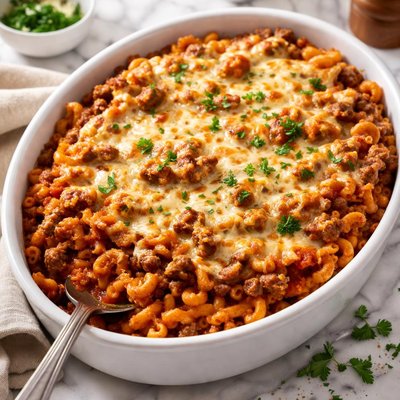 Image of Easy Hamburger Macaroni Casserole