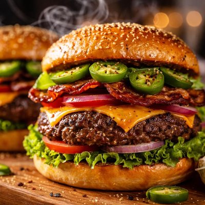 Image of Easy Hamburgers with a Cajun Twist