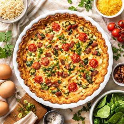 Image of Easy Hash Brown Quiche