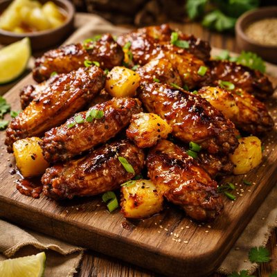 Image of Easy Hawaiian Chicken Wings