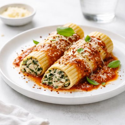 Image of Easy Healthy Meatless Manicotti