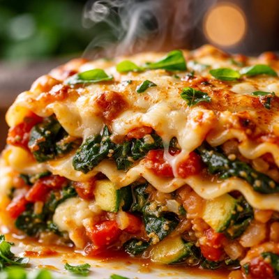 Image of Easy Healthy Vegetarian Lasagna