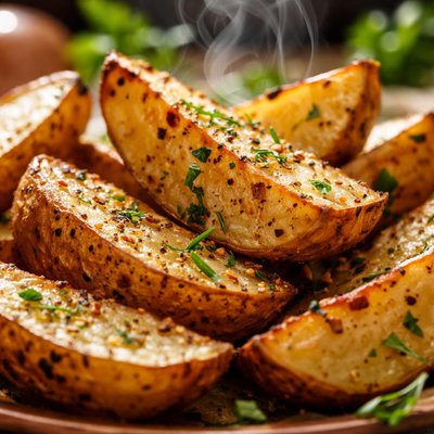 Image of Easy Home Style Potato Wedges with Herbs