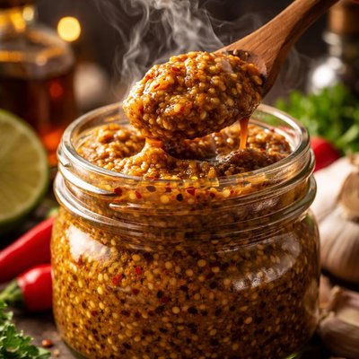 Image of Easy Homemade Bahai Mustard with Rum