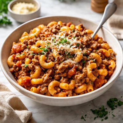 Image of Easy Homemade Beefy Macaroni