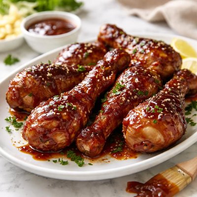 Image of Easy Honey Barbecue Chicken Drumsticks