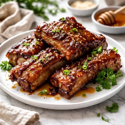 Image of Easy Honey Garlic Ribs