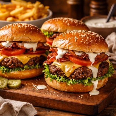 Image of Easy Honey Ranch Burgers