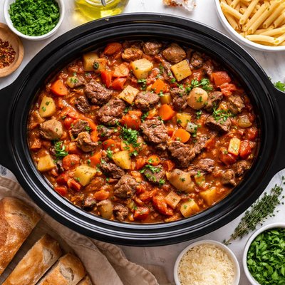Image of Easy Italian Beef Stew Crock Pot
