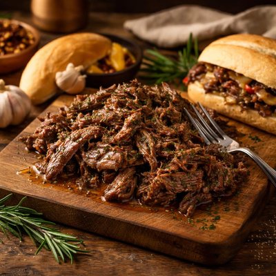 Image of Easy Italian Roast Beef for Sandwiches Crock Pot