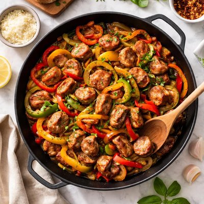 Image of Easy Italian Sausage and Peppers