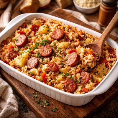 Image of Easy Kielbasa Casserole