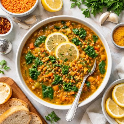 Image of Easy Lemon Lentil Soup