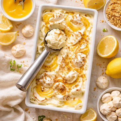 Image of Easy Lemon Meringue Ice Cream