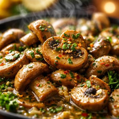 Image of Easy Lemony and Garlicky Mushrooms