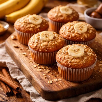 Image of Easy Light Banana Muffins