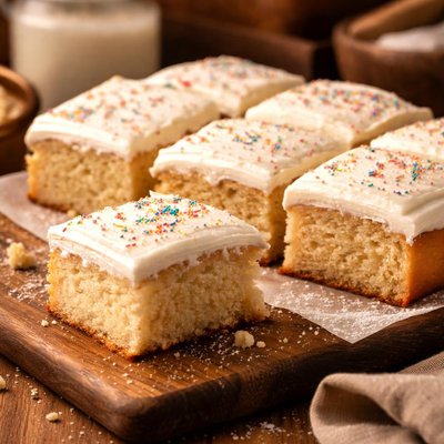 Image of Easy Low Fat Vanilla White Cake Low in Calories but Not Taste