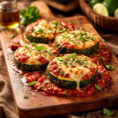 Image of Easy Low Fat Zucchini Parmesan