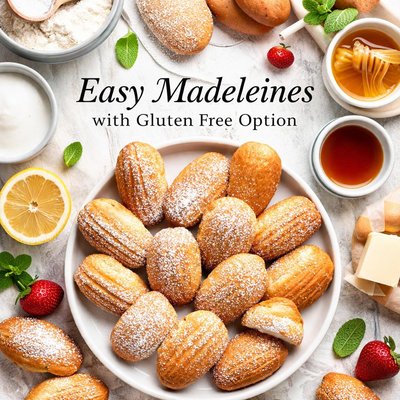 Image of Easy Madeleines with Gluten Free Option