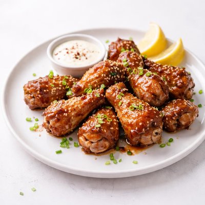 Image of Easy Marinated Chicken Wings or Drumettes