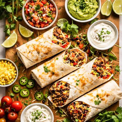 Image of Easy Meat Burritos