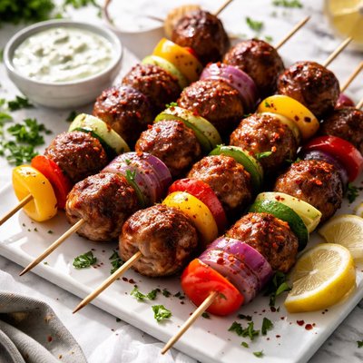 Image of Easy Meatball Kebobs